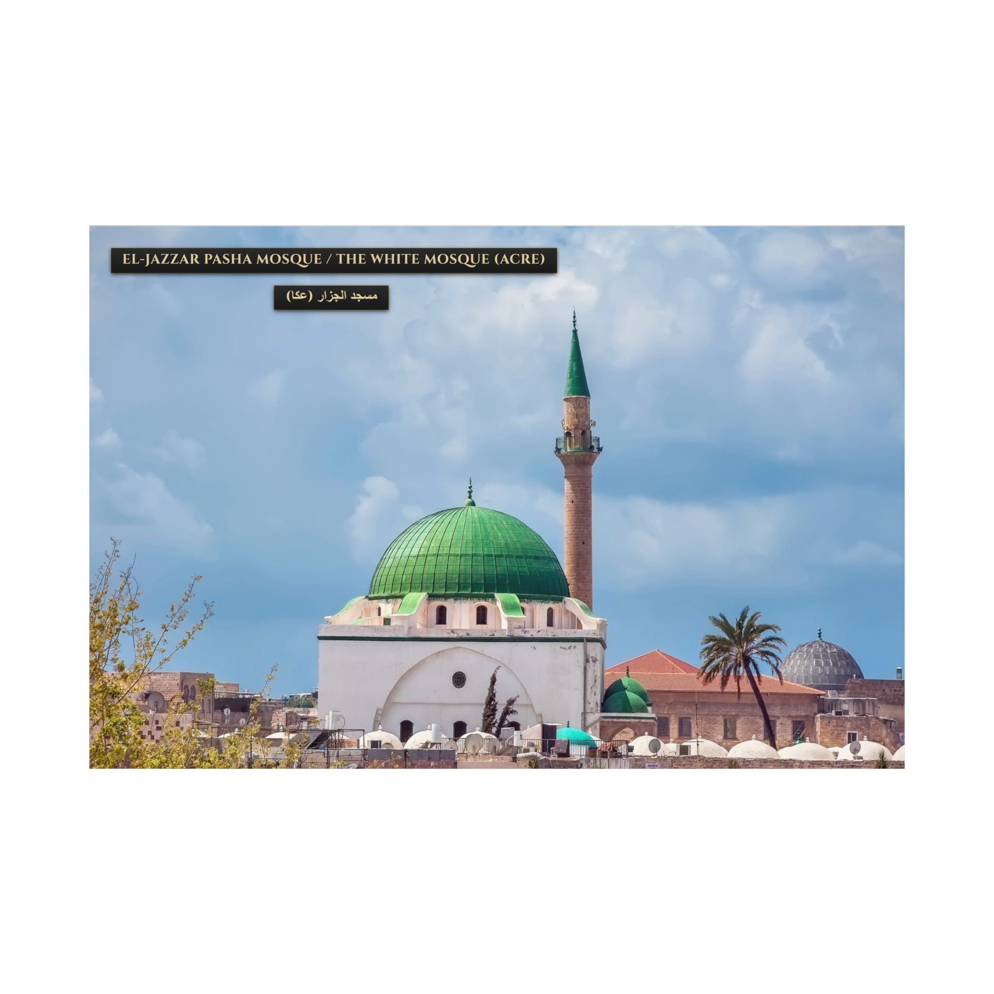El-Jazzar Pasha Mosque / The White Mosque (Acre) [Poster]