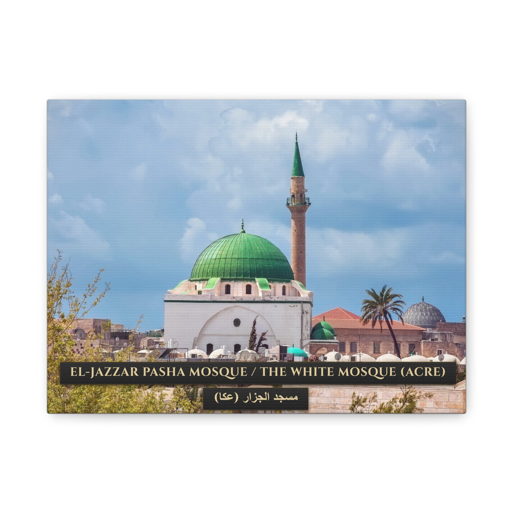 El-Jazzar Pasha Mosque / The White Mosque (Acre) [Canvas]