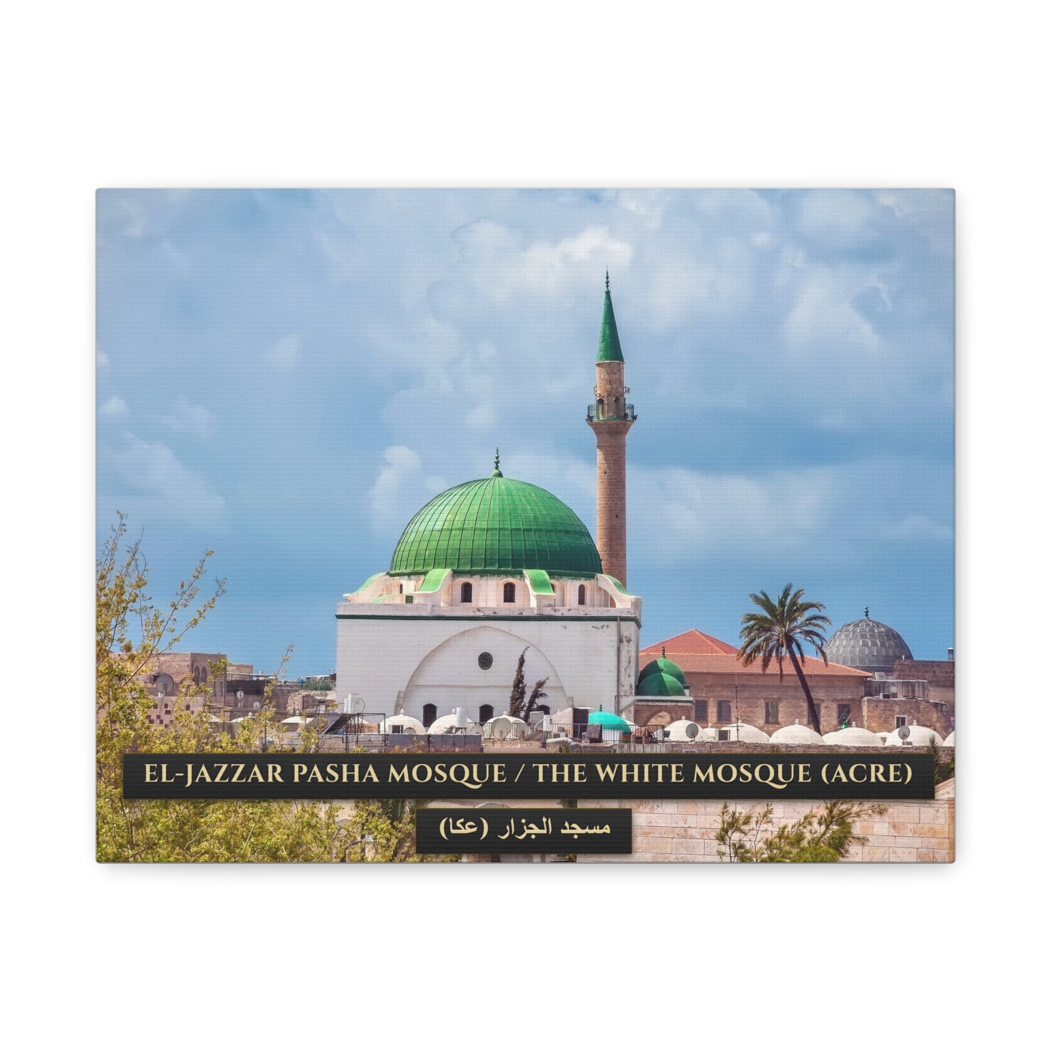 El-Jazzar Pasha Mosque / The White Mosque (Acre) [Canvas]